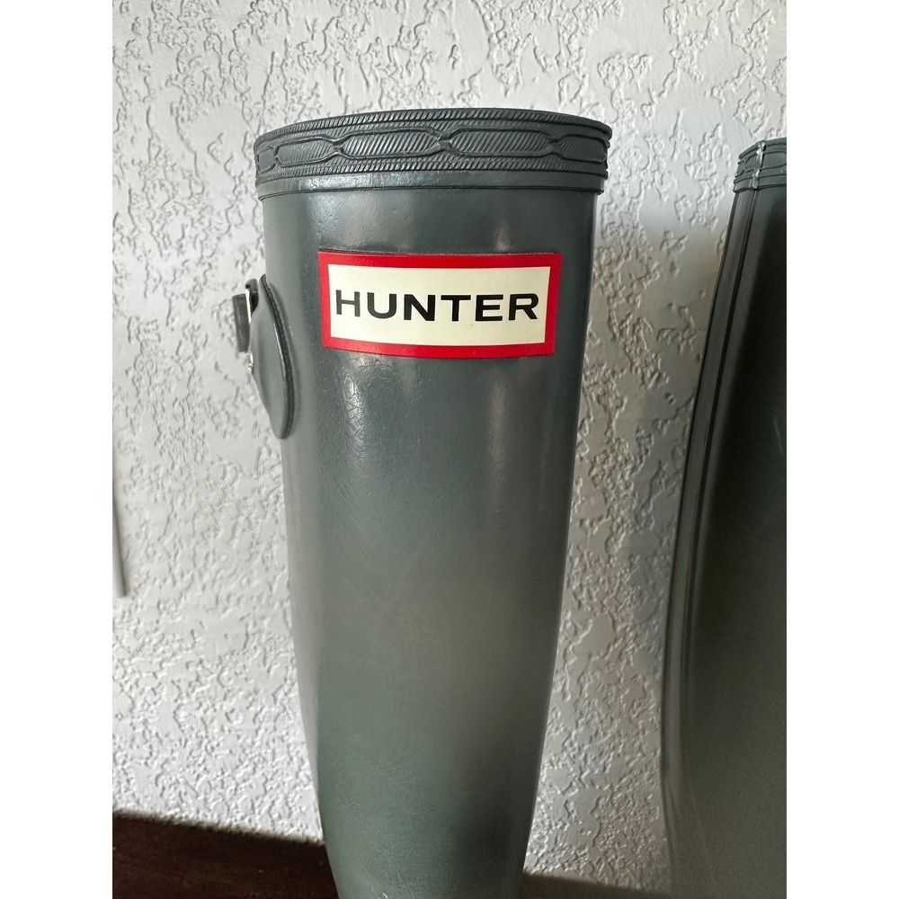 Hunter Green Tall Rain Boots Womens US 5 UK 3‎ Rubber Wellington Boots